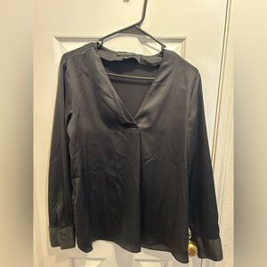 Banana Republic Black V-Neck Blouse